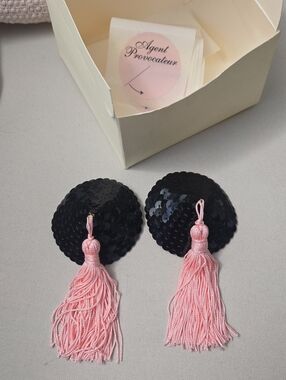 Agent Provocateur Pink Nipple Tassles With 7 Pairs Of Stickers